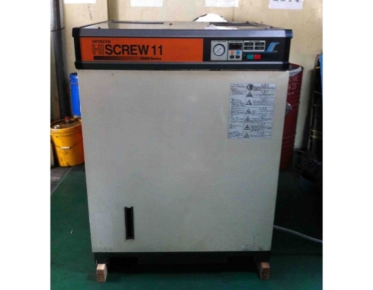 中古15HP日立螺旋式空壓機(內含乾燥機)<-已售出